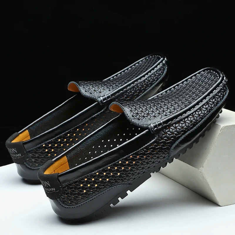 Hutton Genuine Leather Loafers | Men's Genuine Leather Loafers | Slip-On Smart Casual Shoes UK