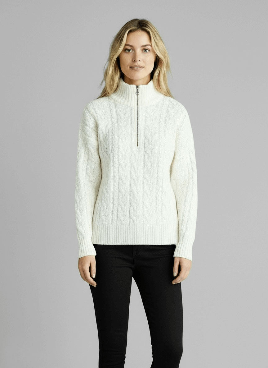 Amy Sweater with Zipper | Men's Premium Jumper | Warm Casual Knitwear UK