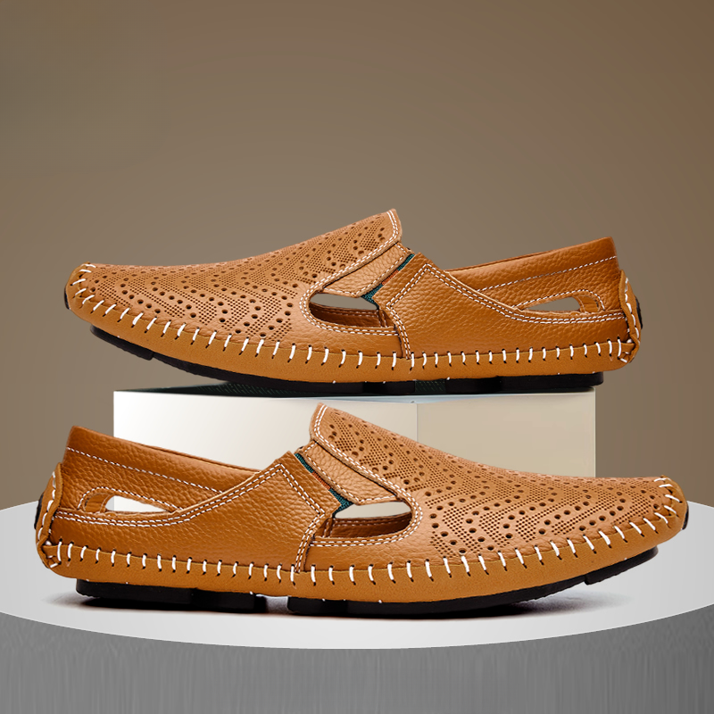 Dante Leather Sandals | Men's Leather Sandals | Classic Summer Open-Toe Shoes UK