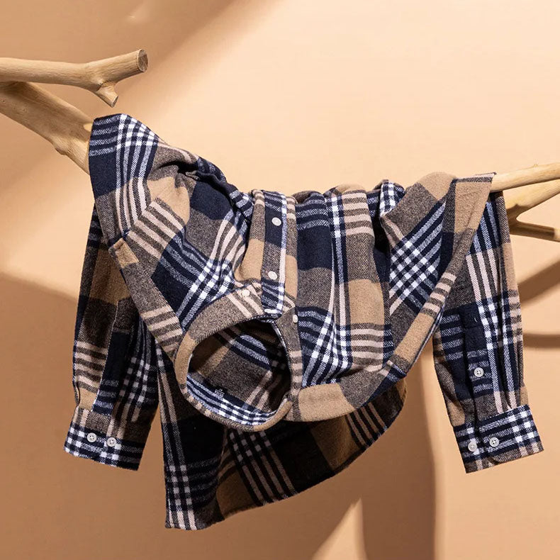 Fletcher Brushed Flannel Shirt | Men's Plaid Flannel Shirt | Smart Casual Checked Shirt UK