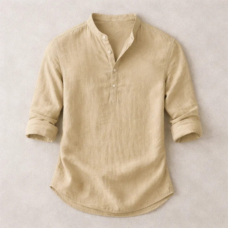 Alton Henley Shirt | Men's Relaxed Casual Shirt | Smart Button-Down Everyday Top UK