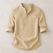 Alton Henley Shirt | Men's Relaxed Casual Shirt | Smart Button-Down Everyday Top UK