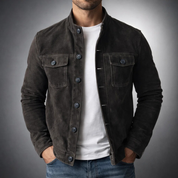 Marlon Suede Jacket | Men's Suede Leather Jacket | Smart Casual Premium Outerwear UK