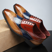 Rhodes Vintage Wingtip Brogues | Men's Leather Brogues | Classic Wingtip Oxford Smart Shoes UK