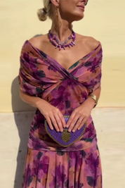 Fenwick Draped Evening Dress | Women's Elegant Evening Dress | Formal Occasion Dress UK