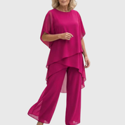 Dalston Draped Palazzo Co-ord | Women's Draped Palazzo Co-ord Set | Elegant Wide Leg Two-Piece UK