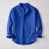 Dexter Henley Shirt | Men's Relaxed Casual Shirt | Smart Button-Down Everyday Top UK