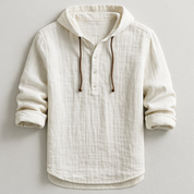 Rex Hooded Linen Shirt | Men's Linen Summer Shirt | Breathable Holiday Casual Top UK