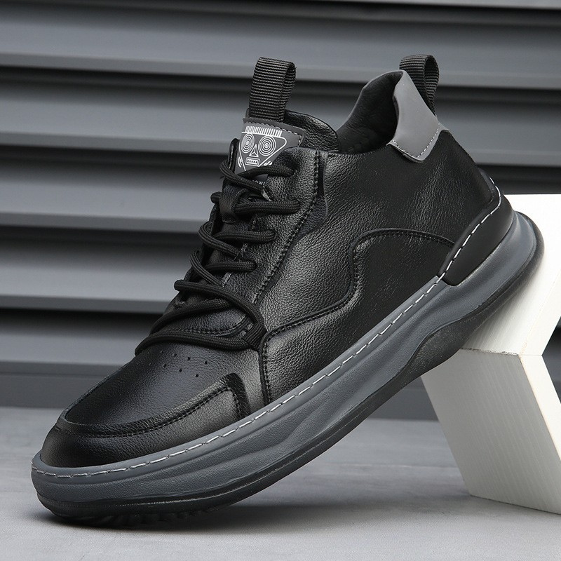 Alberti Leather Trainers | Men's Genuine Leather Trainers | Smart Casual Fashion Shoes UK