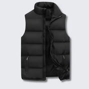 Men's Moritz Quilted Gilet Vest Sleeveless Bodywarmer | Lightweight Padded Autumn Winter Layering Black Blue Red