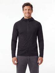 Zip-Up Hooded Fitness Jacket | Jacket | Women Athletic Fit Black