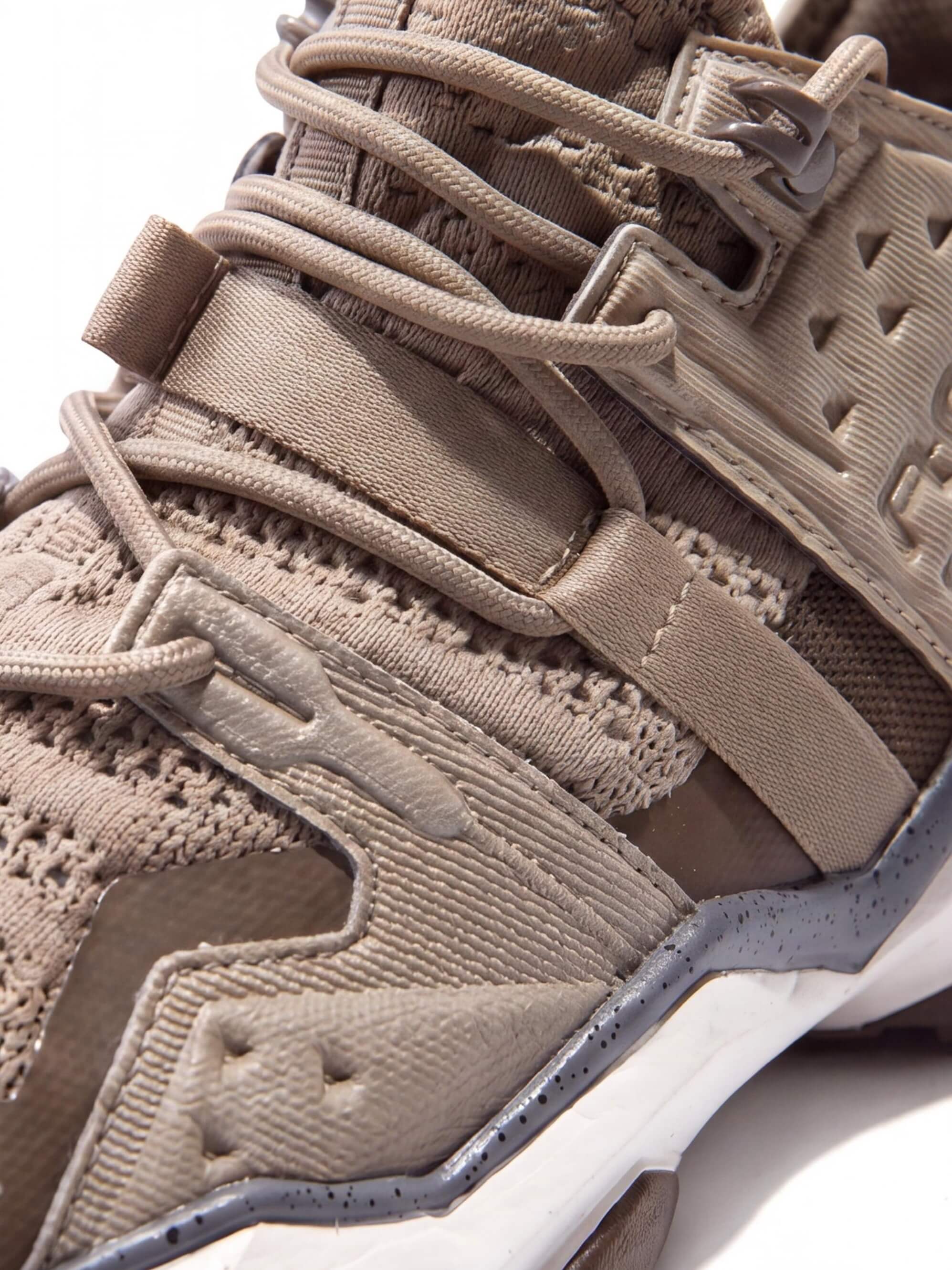 Geometric Training Shoes with Angular Support Cage | Trainers | Unisex Khaki