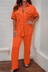 Camille Pleated Lounge Set | Women's Pleated Lounge Set | Elegant Two-Piece Casual Set UK