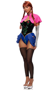 Princess Duties 5-Piece Storybook Princess Halloween Costume Set – Fairy Tale Party Outfit Women