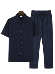 Elias Striped Two-Piece Summer Set | Men's Striped Two-Piece Summer Set | Casual Holiday Co-ord UK