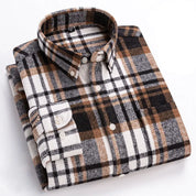 Fletcher Brushed Flannel Shirt | Men's Plaid Flannel Shirt | Smart Casual Checked Shirt UK