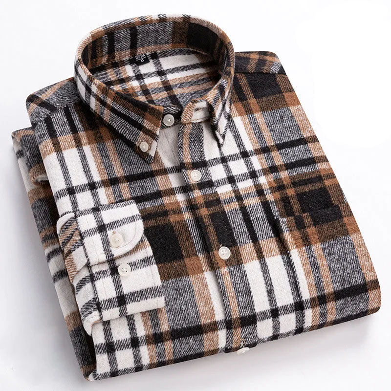 Fletcher Brushed Flannel Shirt | Men's Plaid Flannel Shirt | Smart Casual Checked Shirt UK
