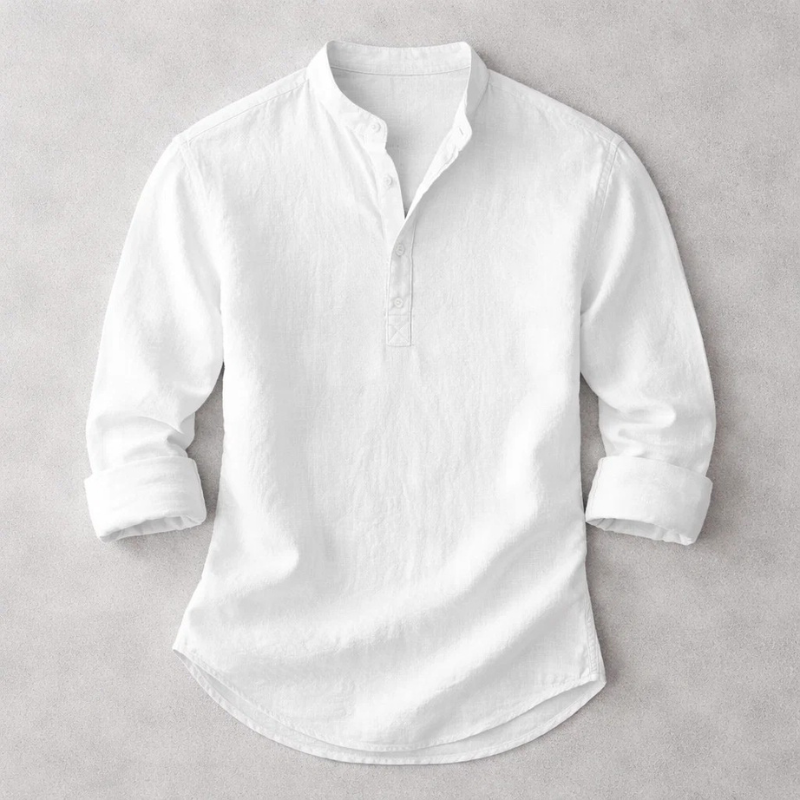 Alton Henley Shirt | Men's Relaxed Casual Shirt | Smart Button-Down Everyday Top UK
