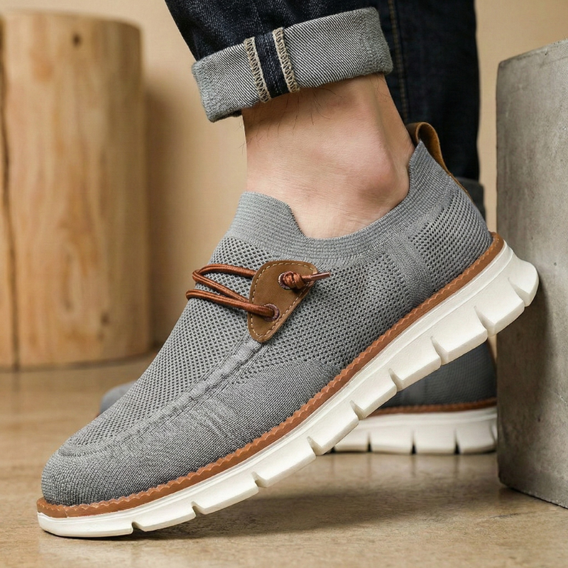 Belmont Air-Knit Trainers | Men's Mesh Knit Breathable Trainers | Lightweight Running Shoes UK