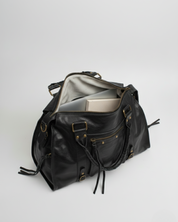 Talia Shoulder Bag | Women's Structured Shoulder Bag | Black Merlot