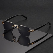 Quincy Rimless Sunglasses | Classic Sunglasses | UV400 Protection Fashion Shades UK