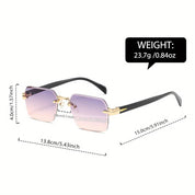 Quincy Rimless Sunglasses | Classic Sunglasses | UV400 Protection Fashion Shades UK