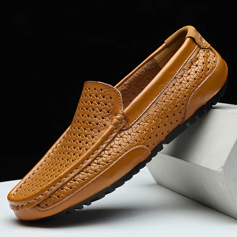 Hutton Genuine Leather Loafers | Men's Genuine Leather Loafers | Slip-On Smart Casual Shoes UK