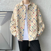 Mosaic Heavy Buttoned Jacket | Men's Heavy Buttoned Jacket | Structured Smart Casual Outerwear UK