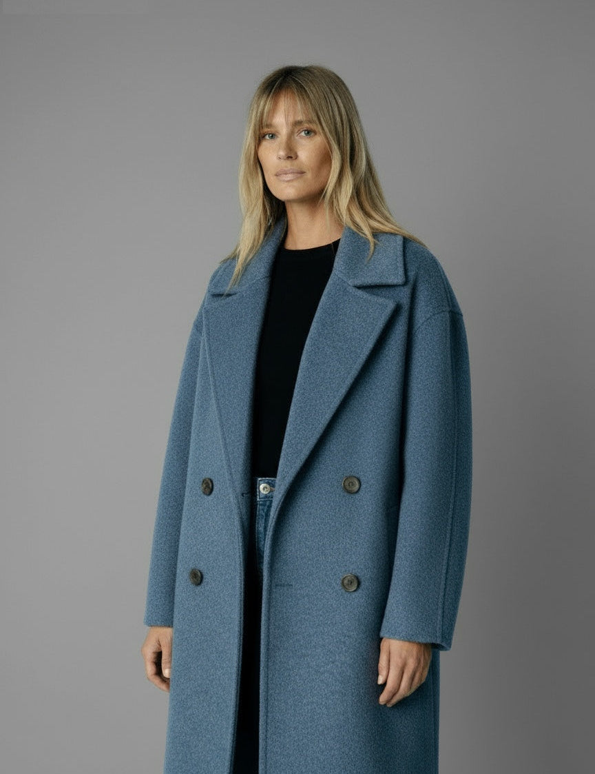 Harper Winter Overcoat | Men's Classic Wool Overcoat | Smart Winter Long Coat UK