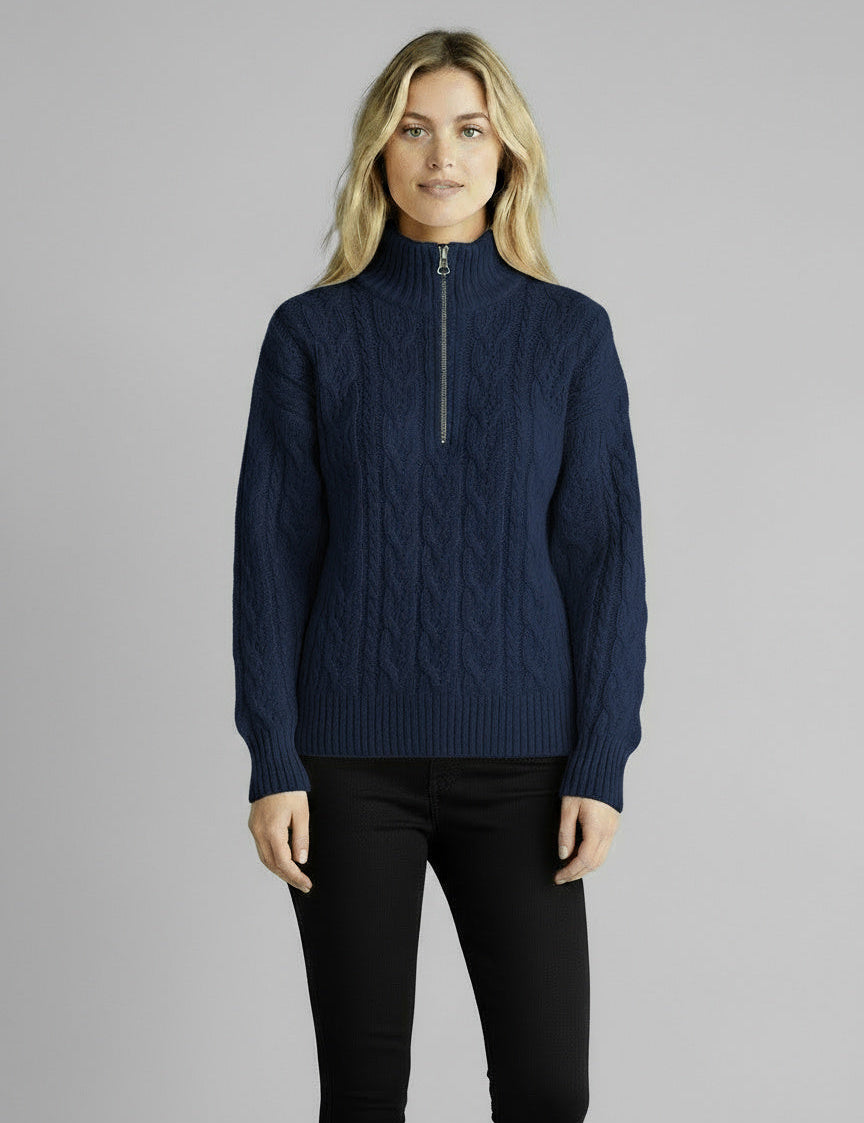 Amy Sweater with Zipper | Men's Premium Jumper | Warm Casual Knitwear UK
