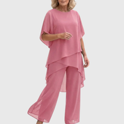 Dalston Draped Palazzo Co-ord | Women's Draped Palazzo Co-ord Set | Elegant Wide Leg Two-Piece UK