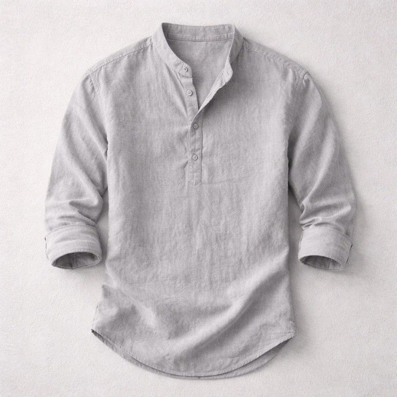 Alton Henley Shirt | Men's Relaxed Casual Shirt | Smart Button-Down Everyday Top UK