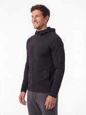 Zip-Up Hooded Fitness Jacket | Jacket | Women Athletic Fit Black