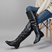 Anoura Leather Boots | Women's Leather Heels | Pointed Toe Stiletto Court Shoes UK