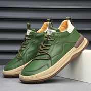 Alberti Leather Trainers | Men's Genuine Leather Trainers | Smart Casual Fashion Shoes UK