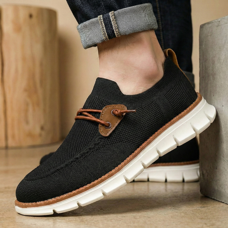 Belmont Air-Knit Trainers | Men's Mesh Knit Breathable Trainers | Lightweight Running Shoes UK