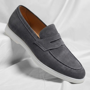 Bancroft Suede Penny Loafers | Men's Suede Loafers | Slip-On Smart Casual Driving Shoes UK