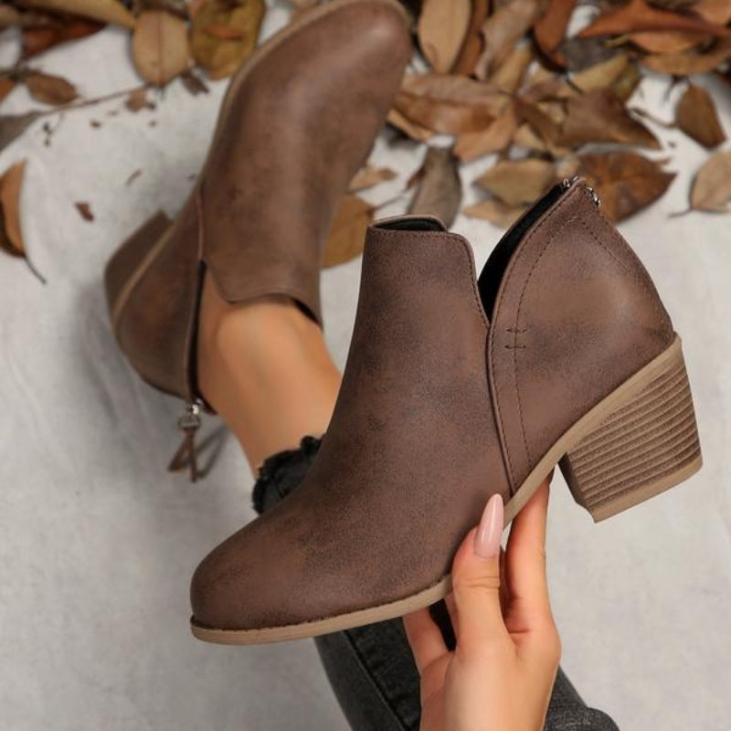 Roselyn Heeled Ankle Boots | Women's High Heels | Elegant Party Court Shoes UK