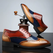 Rhodes Vintage Wingtip Brogues | Men's Leather Brogues | Classic Wingtip Oxford Smart Shoes UK
