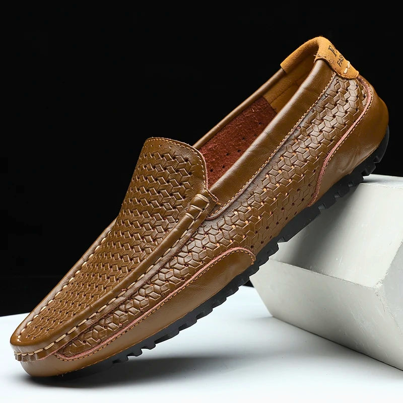 Hutton Genuine Leather Loafers | Men's Genuine Leather Loafers | Slip-On Smart Casual Shoes UK