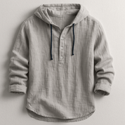Rex Hooded Linen Shirt | Men's Linen Summer Shirt | Breathable Holiday Casual Top UK