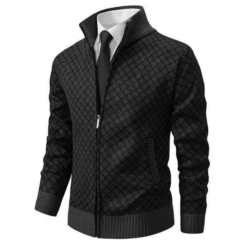 Montem Zip-Up Sweater | Men's Quarter-Zip Knit Jumper | Smart Casual Knitwear UK