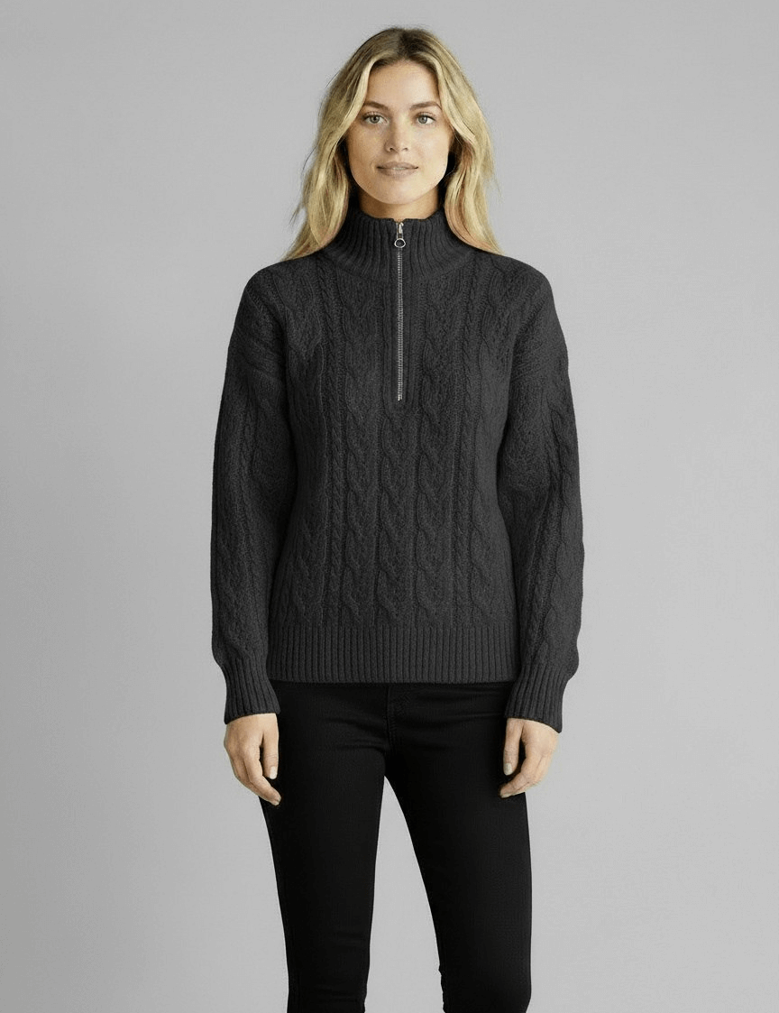 Amy Sweater with Zipper | Men's Premium Jumper | Warm Casual Knitwear UK