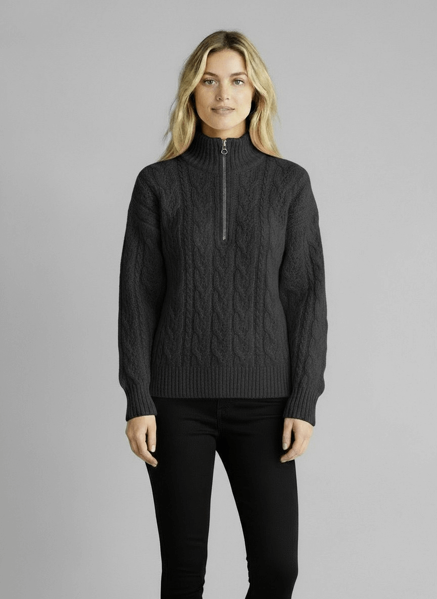 Amy Sweater with Zipper | Men's Premium Jumper | Warm Casual Knitwear UK