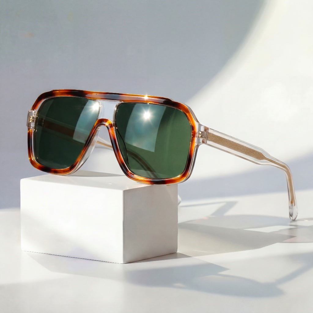 Seth Retro Sunglasses | Retro Vintage Sunglasses | Oversized UV400 Shades UK