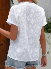 Liana Floral Draped Blouse | Women's Floral Print Blouse | Lightweight Casual Summer Top UK