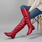 Anoura Leather Boots | Women's Leather Heels | Pointed Toe Stiletto Court Shoes UK