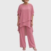 Dalston Draped Palazzo Co-ord | Women's Draped Palazzo Co-ord Set | Elegant Wide Leg Two-Piece UK