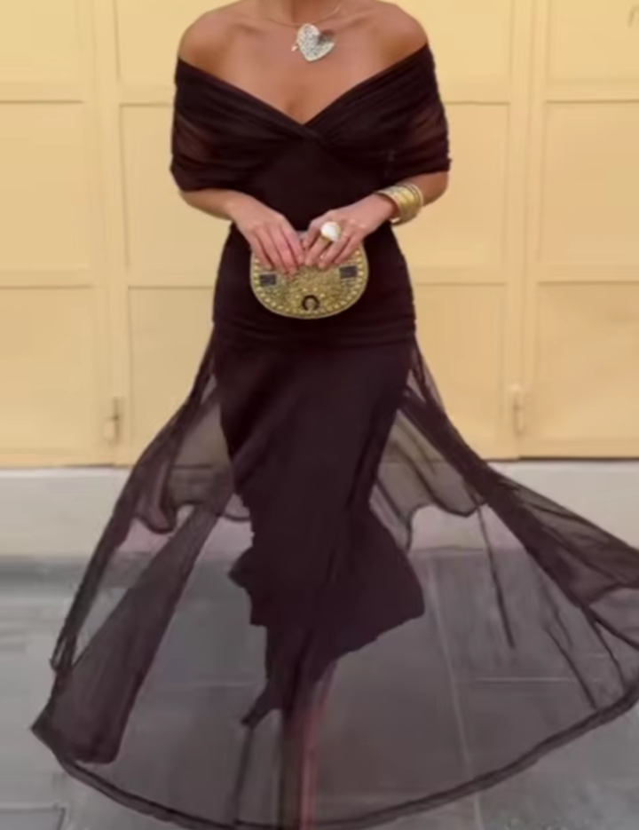 Fenwick Draped Evening Dress | Women's Elegant Evening Dress | Formal Occasion Dress UK