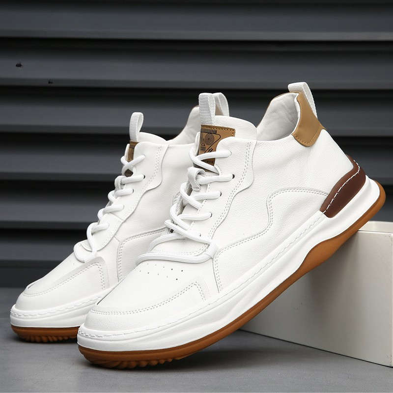 Alberti Leather Trainers | Men's Genuine Leather Trainers | Smart Casual Fashion Shoes UK